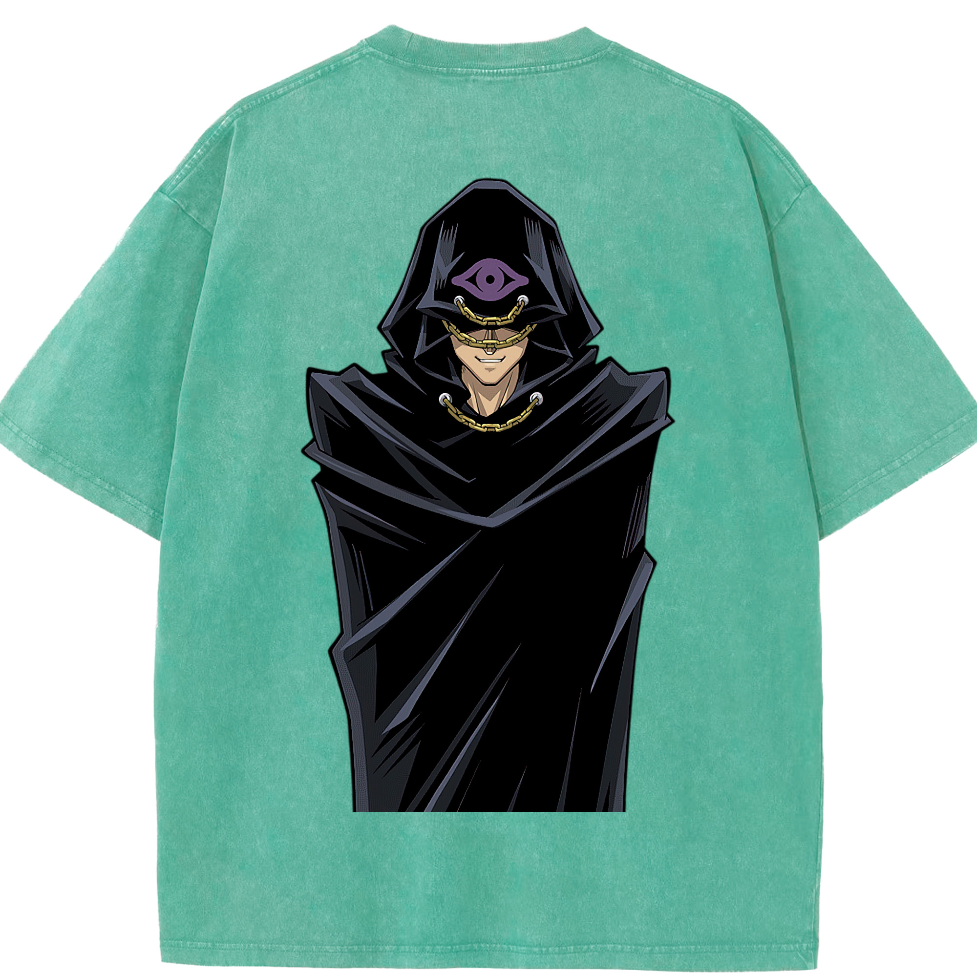 （画像用） 遊☆戯☆王 Yu-Gi-Oh! 綿100% ヴィンテージ風 半袖Tシャツ（背面プリント）